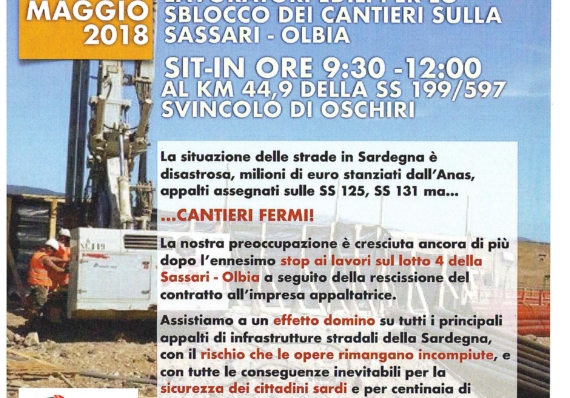 SIT-IN UNITARIO 30.05.2018 CANTIERE SASSARI / OLBIA